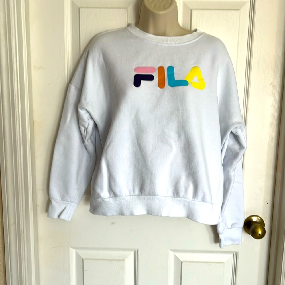 Fila cropped and oversized sweatshirt